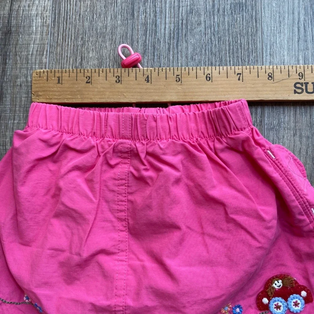OshKosh B'gosh Pink Skirt 12 Months Embroidered Flowers Cotton Nylon Spring Y2K‎